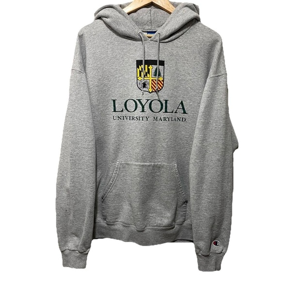 Champion Men’s Size XL Gray Loyola University Pullover Sweatshirt Hoodie *READ* - Picture 1 of 7